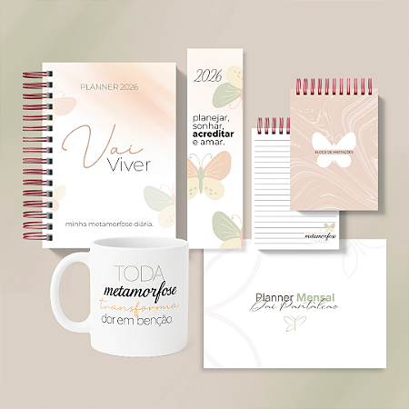 Kit Completo - Minha Metamorfose Diária 2026