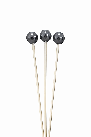 VARETA DECORATIVA BOLINHA PRATA 26CM 1UN