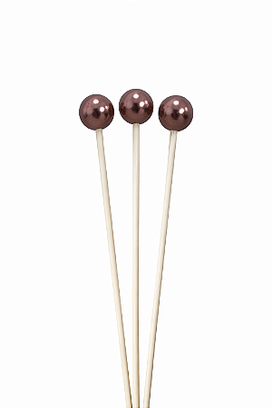 VARETA DECORATIVA BOLINHA COBRE 26CM 1UN