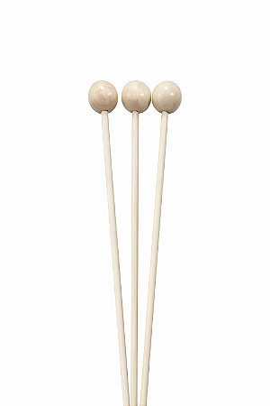 VARETA DECORATIVA BOLINHA BEGE 26CM 1UN