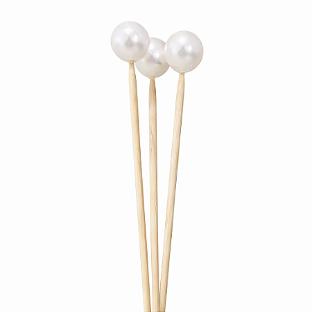 VARETA DECORATIVA BOLINHA PEROLADA 26CM 1UN