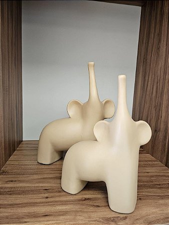 DUPLA ELEFANTE AFRICANO CAPUCCINO