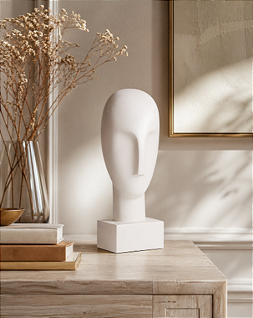 ESCULTURA FACE EM POLIRRESINA 1UN