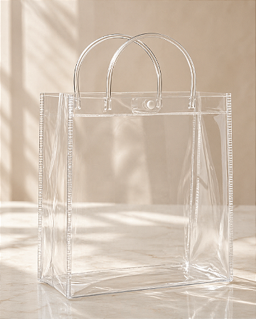 SACOLINHA CRISTAL 20X20X6CM 1UN