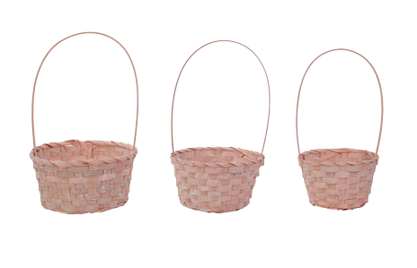 CESTA C/ALCA SALMÃO JOGO C/3 UNIDADES