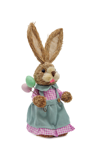 DEC COELHA RUSTICO CLR 28CM C/1 UN