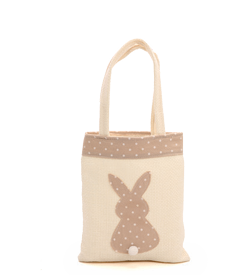 BOLSINHA C/DESENHO COELHO MRR/BCO  C/1 UN