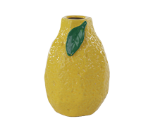 VASO AMARELO/VERDE 12cm 1 UN