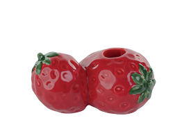 PORTA VELA VERMELHO/VERDE 12cm 1 UN