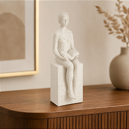 ESCULTURA MULHER EM POLIRRESINA 1UN