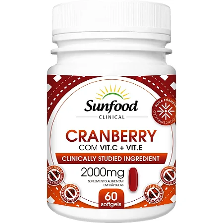 Cranberry com Vitaminas C e E para saúde total!