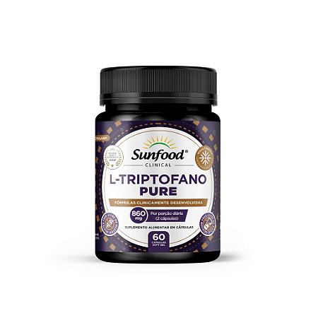 L-Triptofano Pure Sunfood Clinical 860mg – 60 Cápsulas