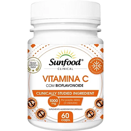 VITAMINA C 1000MG 60CAPS SUNFOOD CLINICAL
