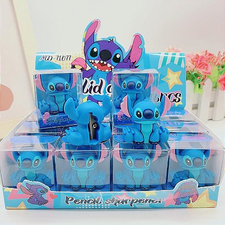 Disney stitch apontadores de lápis anime dos desenhos animados bonito estudante