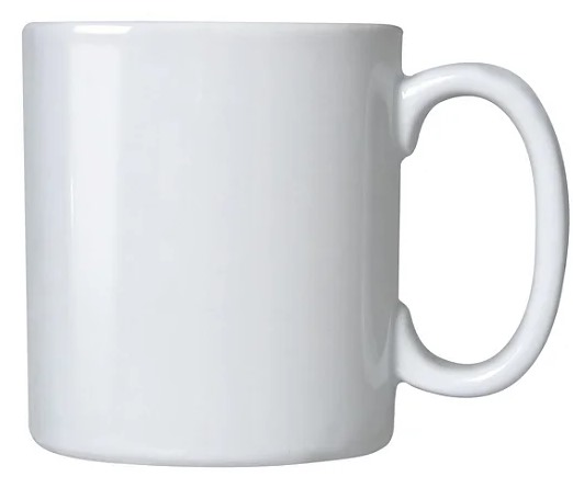 Caneca de Porcelana - Branca personalizada