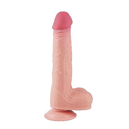 Prótese Super Realístico Dupla Camada - Ventosa Removível - 21,9 X 4,1 cm