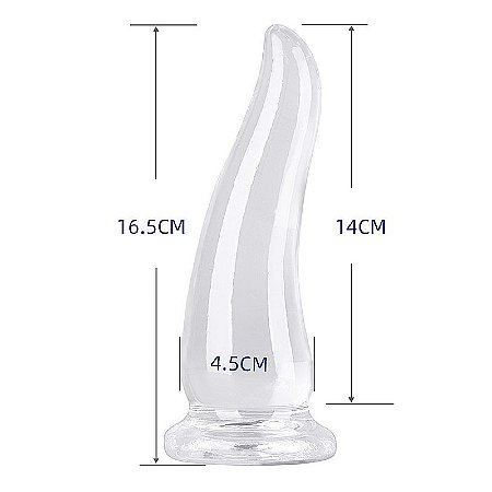 Plug Anal em Silicone - Formato de Cone - 16,5x4,5cm
