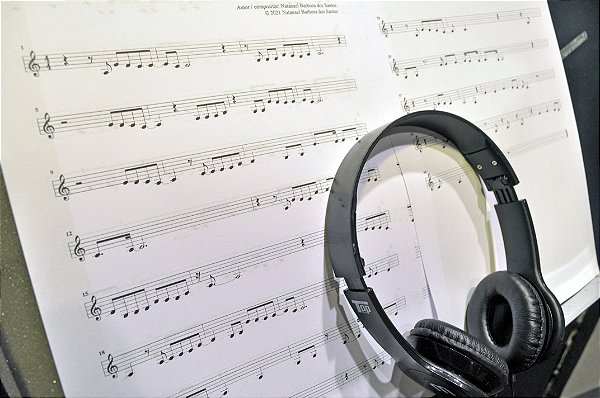 Partitura para registro (cada música)