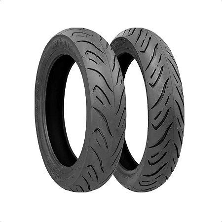 Pneu Technic Dianteiro 90/90-12 Traseiro 100/90-10 SportR