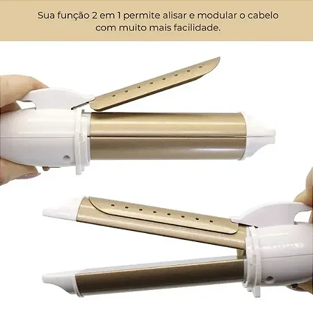 Prancha Chapinha E Modelador De Cachos Profissional