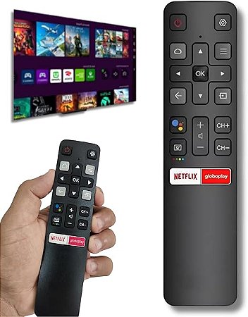 Controle Remoto Compatível Com TCL SEMP Smart TV LCD LED Android