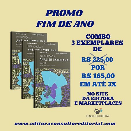 Livros Introdução à Análise Bayesiana (com R), 3 exemp. - PROMOÇÃO FIM DE ANO