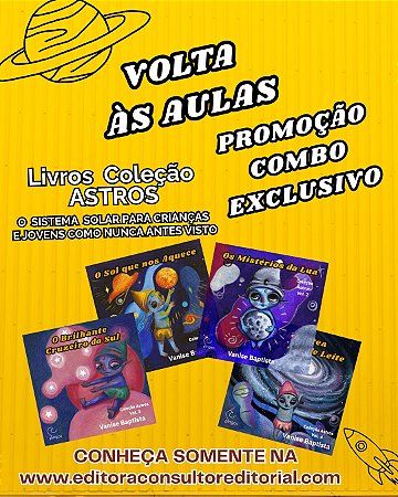Livros Coleção ASTROS combo - o sistema solar como nunca antes estudado, para jovens e crianças