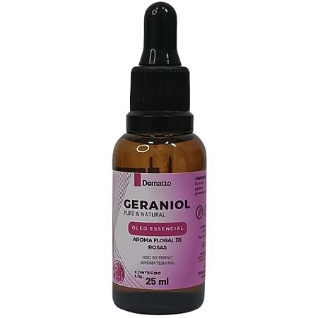 Óleo Essencial Geraniol Pure & Natural 25ml