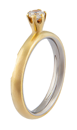 Anel Solitário Moeda Antiga Com Proteção Em Aço Inox Com Zirconia Cristal 4mm - MA04