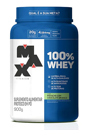 100% WHEY POTE 900G - PISTACHE COM CHOCOLATE BRANCO