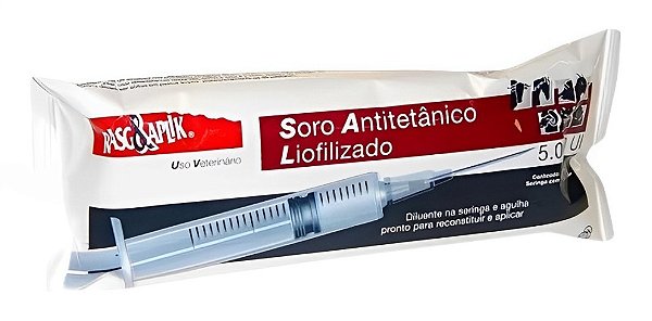 Soro Antitetânico Liofilizado 5.000ui seringa 5ml