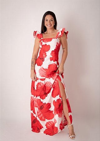 VESTIDO LONGO FLORAL