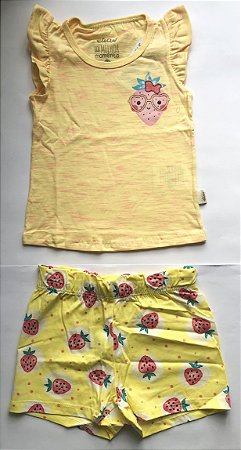 Conjunto Feminino Infantil Elian - Morango - 211313