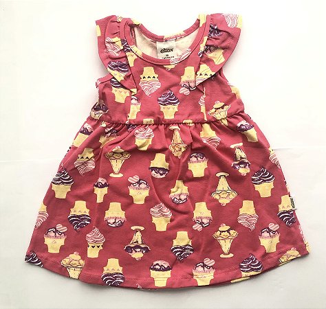 Vestido Feminino Infantil - Estampa Cupcake - Elian - 21644