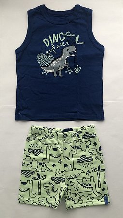 Conjunto Masculino Infantil - Estampa Dino explorer - Elian - 201150