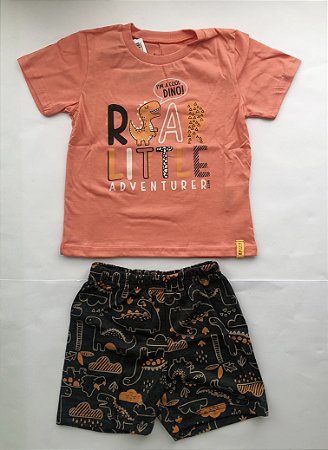 Conjunto Masculino Infantil - Estampa I'm a cool dino - Elian - 201154