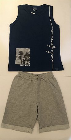 Conjunto Masc Infantil Meia Malha e Moletinho - Rei Rex - 45635