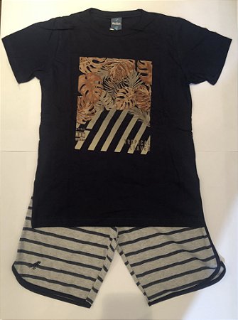 Conjunto Masc Infantil Meia Malha e Moletinho - Rei Rex - 45642