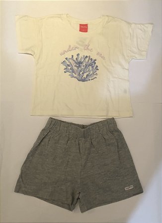 Conjunto Fem Infantil Meia Malha e Moletinho - Kely Kety - 43720