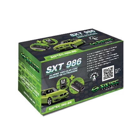 ALARME SISTEC C/ CHAVE CANIVETE - SXT986/C  (VERDE)