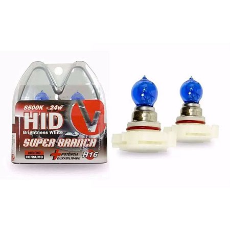 LAMPADA SUPER BRANCA H16 (PAR) - VELOX