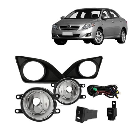 KIT FAROL AUX COROLLA 08/11 C/MOLD PTO BT/ORG