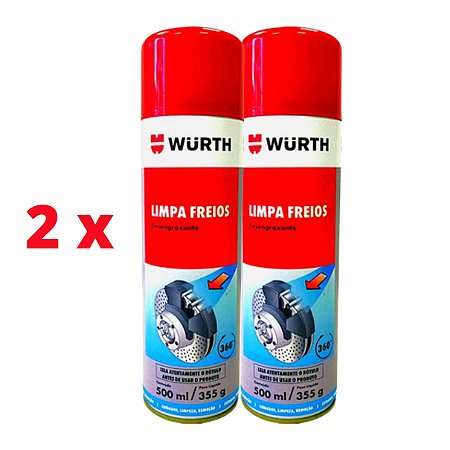 KIT 2x LIMPA FREIOS - WURTH