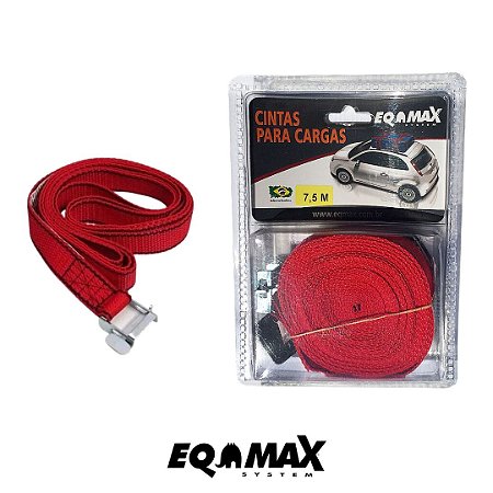 CINTA PARA CARGAS 7,5M VERMELHO - EQMAX