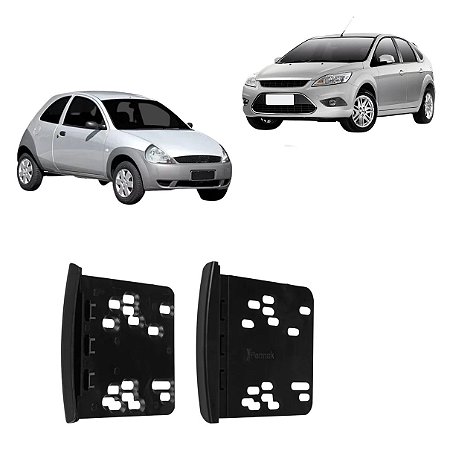 MOLDURA PAINEL 7" FOCUS 98/04 KA 96/08 ESCORT 93/96 RANGER 93/12 2DIN PRETO - PERMAK