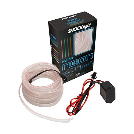 FITA NEON BRANCA 5 METRO - SHOCKLIGHT  SL-FTBC-5