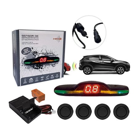 SENSOR DE ESTACIONAMENTO EMBORRACHADO - KX3 MINI