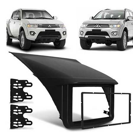 MOLDURA PAINEL 9"/7" L200 TRITON / PAJERO DAKAR 09/18 2DIN - PRETA- 4238MD FIAMON
