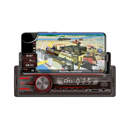 SOM AUTOMOTIVO USB/BT COM SUPORTE PARA CELULAR 4x45W - TAY TECH