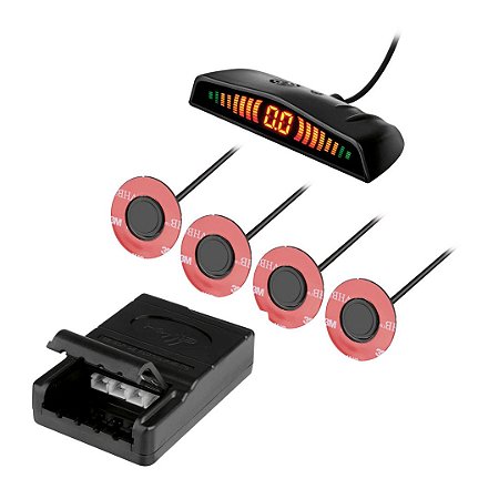 SENSOR DE ESTACIONAMENTO PRETO FOSCO EMBUTIDO - KX3